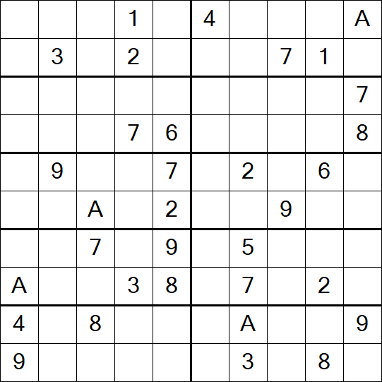 Sudoku 10x10 - Schwierig