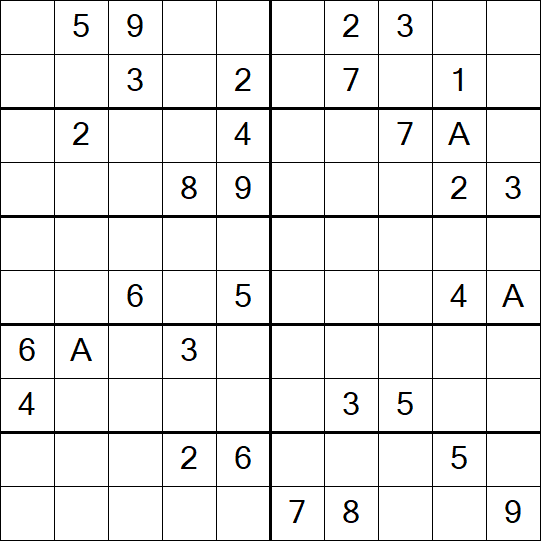Sudoku 10x10 - Schwierig