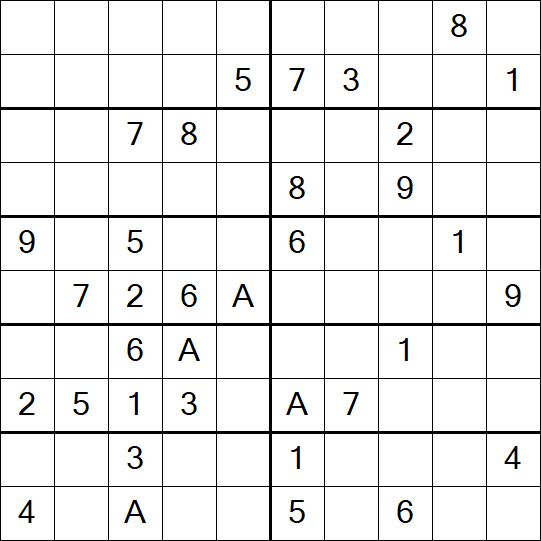 Sudoku 10x10 - Schwierig