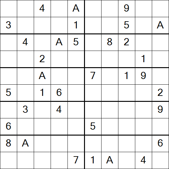 Sudoku 10x10 - Schwierig
