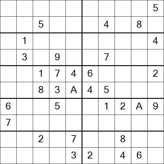 Sudoku 10x10 - Schwierig
