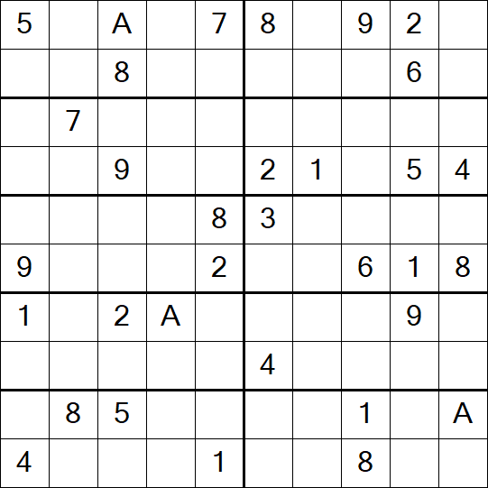 Sudoku 10x10 - Schwierig