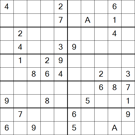 Sudoku 10x10 - Schwierig