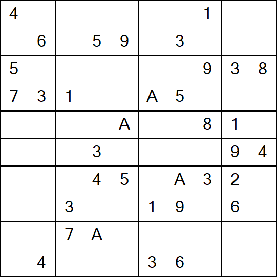 Sudoku 10x10 - Schwierig