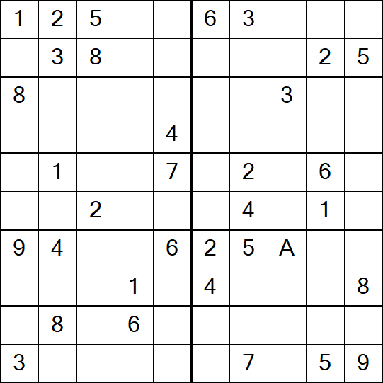 Sudoku 10x10 - Schwierig