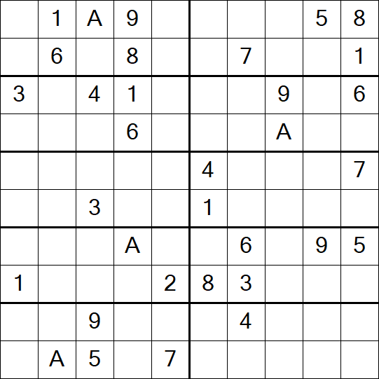 Sudoku 10x10 - Schwierig
