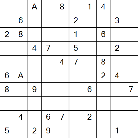 Sudoku 10x10 - Schwierig