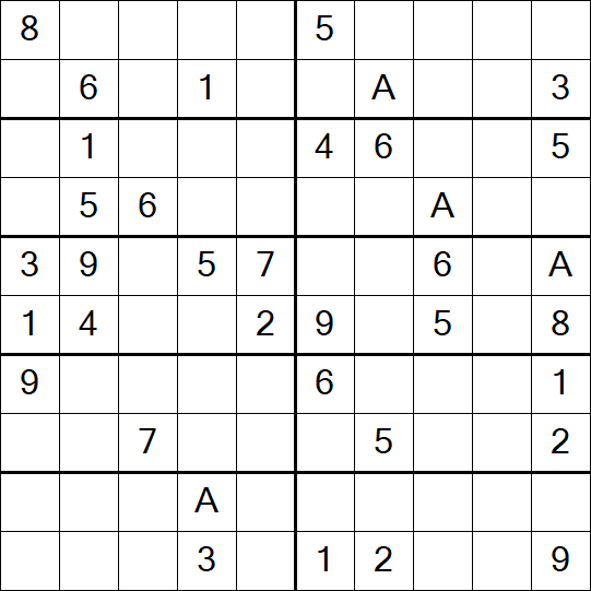 Sudoku 10x10 - Schwierig