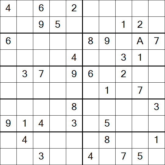 Sudoku 10x10 - Schwierig