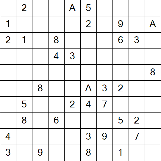 Sudoku 10x10 - Schwierig