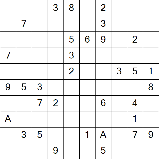 Sudoku 10x10 - Schwierig