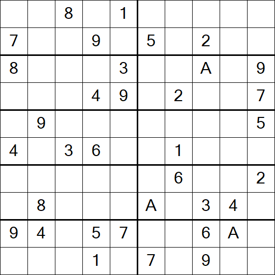 Sudoku 10x10 - Schwierig