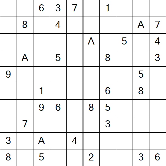 Sudoku 10x10 - Schwierig