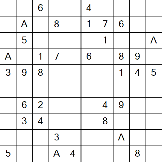 Sudoku 10x10 - Schwierig