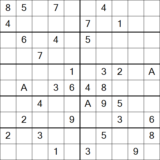 Sudoku 10x10 - Schwierig