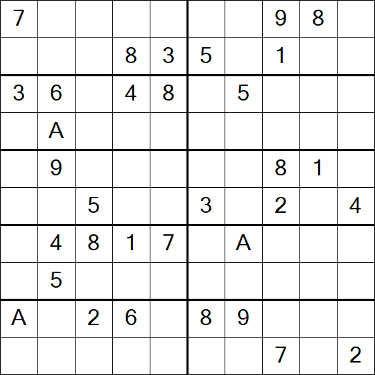 Sudoku 10x10 - Schwierig