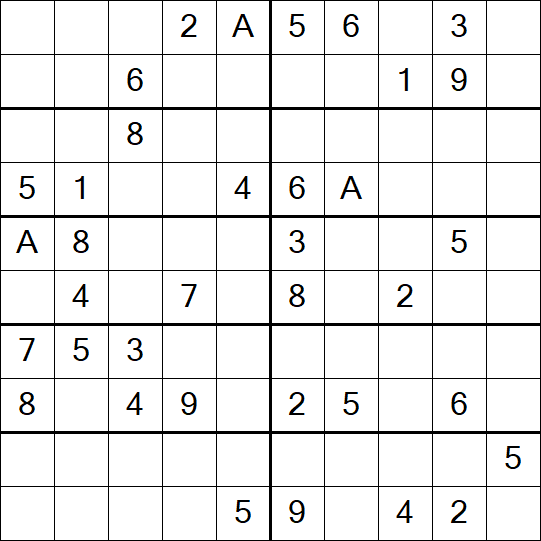 Sudoku 10x10 - Schwierig