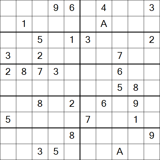 Sudoku 10x10 - Schwierig