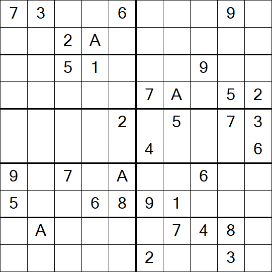 Sudoku 10x10 - Schwierig