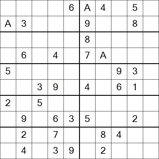 Sudoku 10x10 - Schwierig