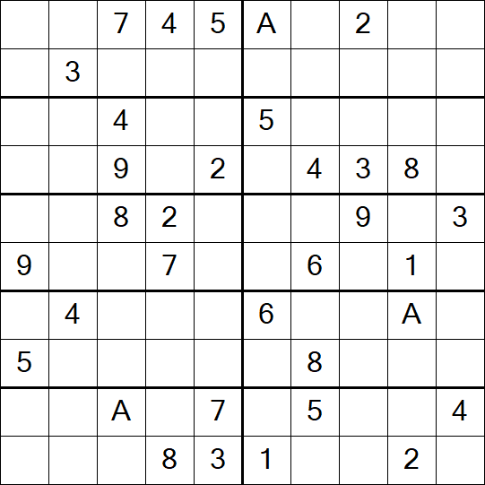 Sudoku 10x10 - Schwierig