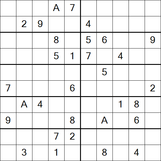 Sudoku 10x10 - Schwierig