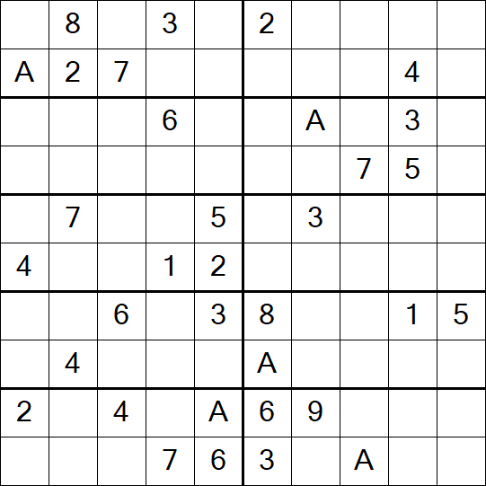 Sudoku 10x10 - Schwierig