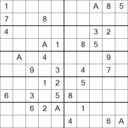 Sudoku 10x10 - Schwierig