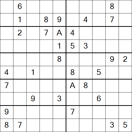 Sudoku 10x10 - Schwierig