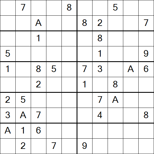 Sudoku 10x10 - Schwierig