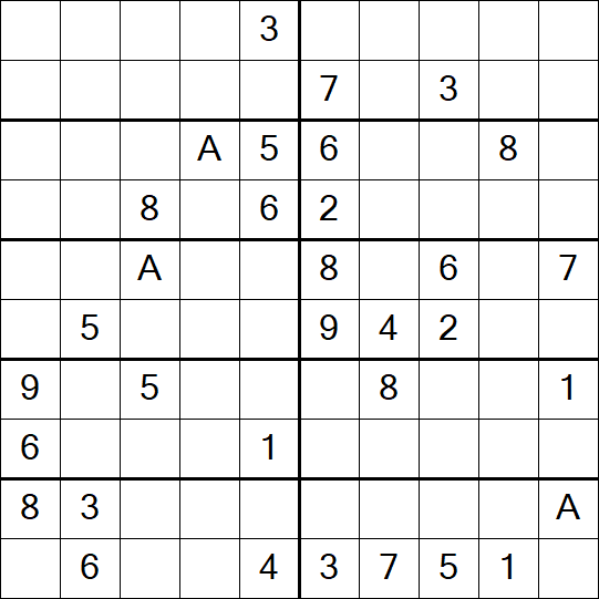 Sudoku 10x10 - Schwierig