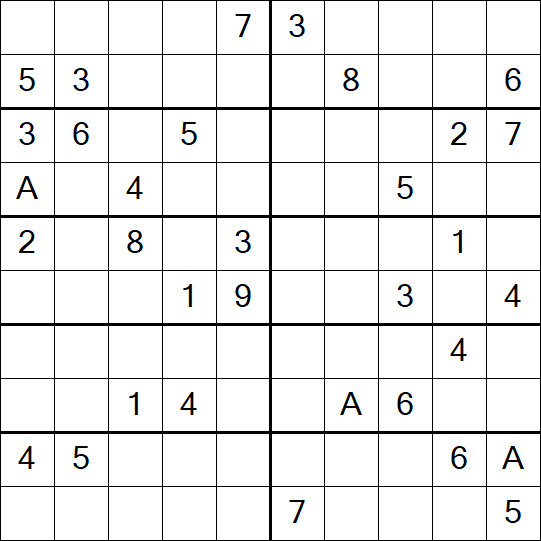 Sudoku 10x10 - Schwierig