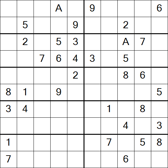 Sudoku 10x10 - Schwierig