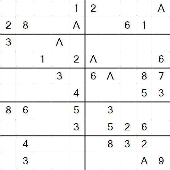 Sudoku 10x10 - Schwierig