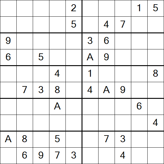 Sudoku 10x10 - Schwierig