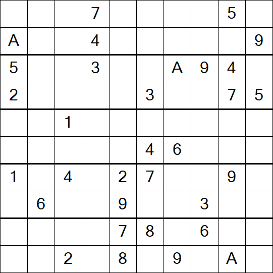Sudoku 10x10 - Schwierig