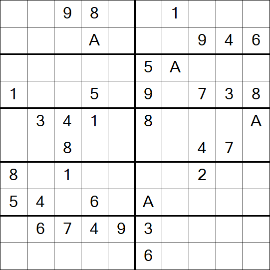Sudoku 10x10 - Schwierig