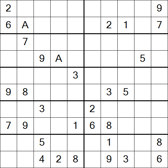 Sudoku 10x10 - Schwierig