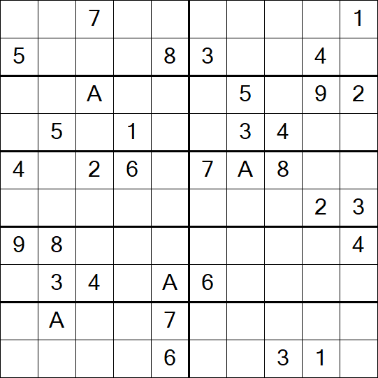 Sudoku 10x10 - Schwierig