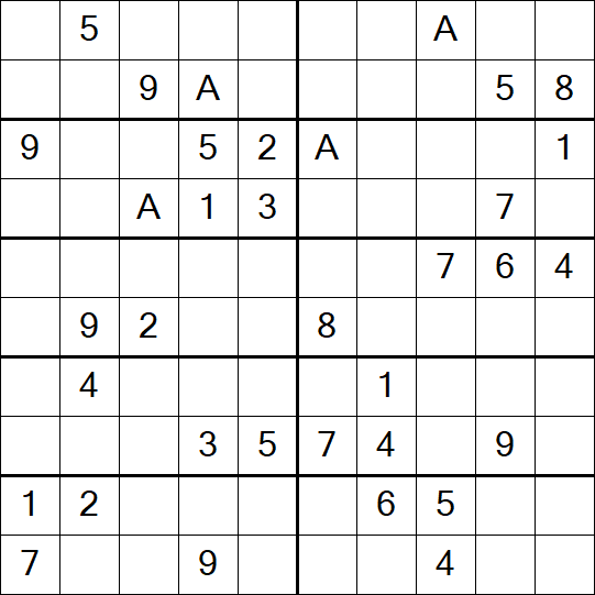 Sudoku 10x10 - Difficile