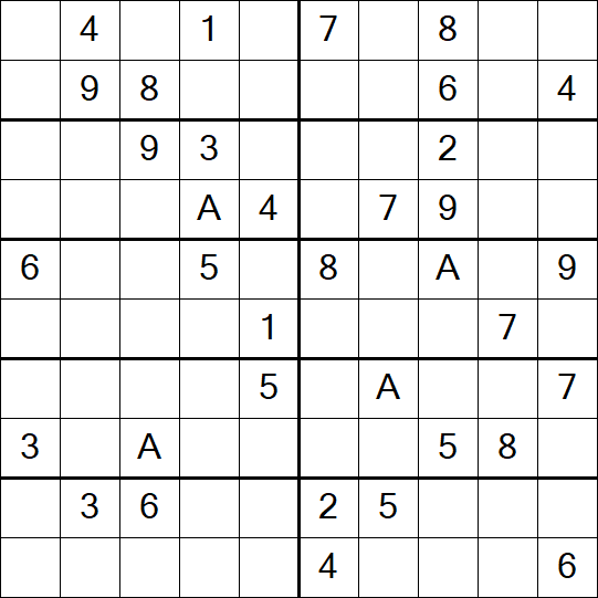 Sudoku 10x10 - Difficile