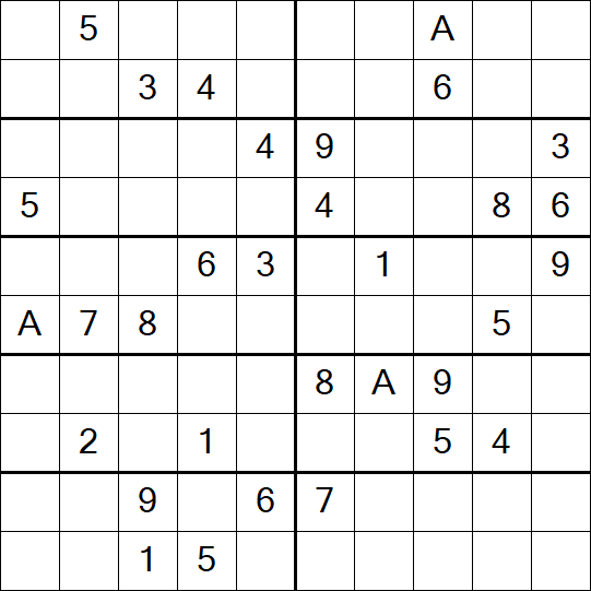 Sudoku 10x10 - Difficile
