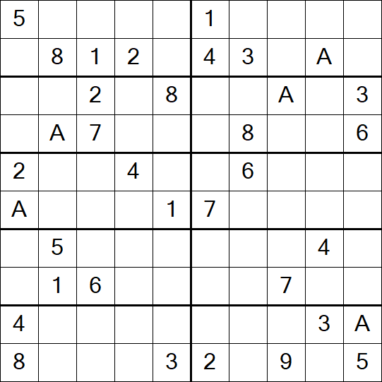 Sudoku 10x10 - Schwierig