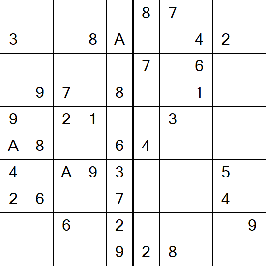Sudoku 10x10 - Difficile