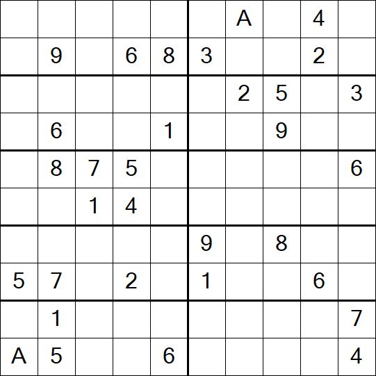 Sudoku 10x10 - Difficile