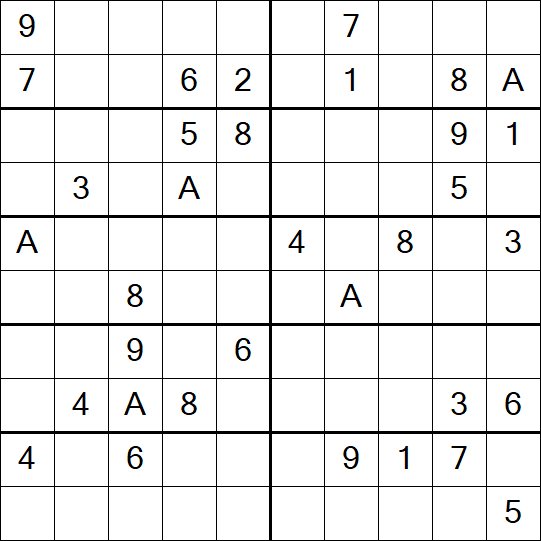 Sudoku 10x10 - Difficile