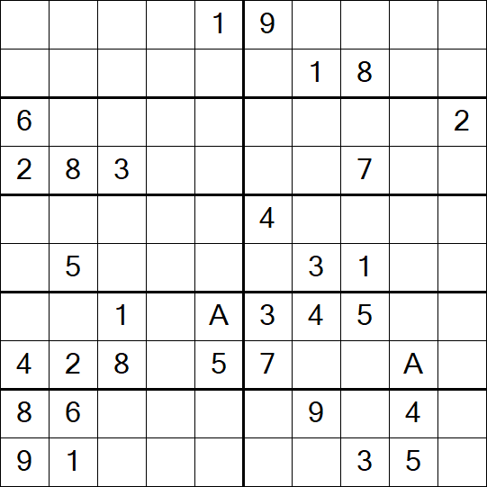 Sudoku 10x10 - Schwierig
