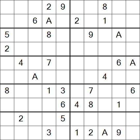 Sudoku 10x10 - Difficile