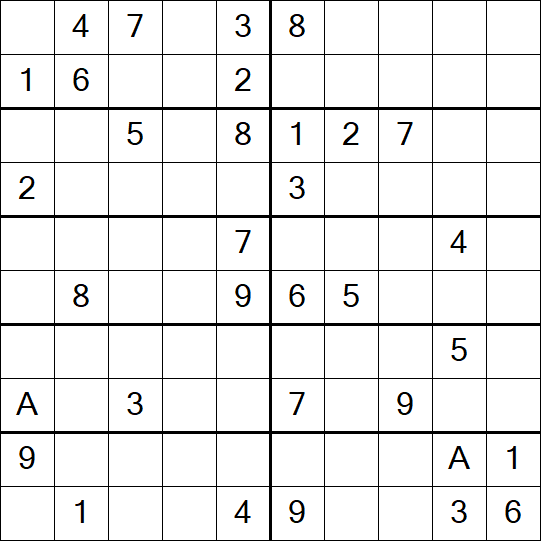 Sudoku 10x10 - Difficile