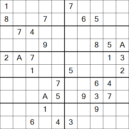 Sudoku 10x10 - Difficile